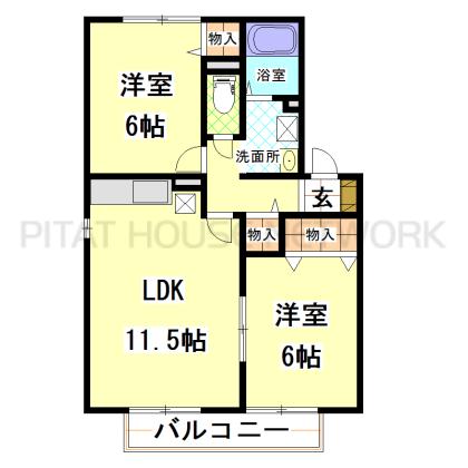 物件の間取図