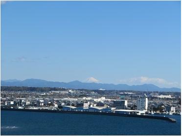 浜名湖と富士山