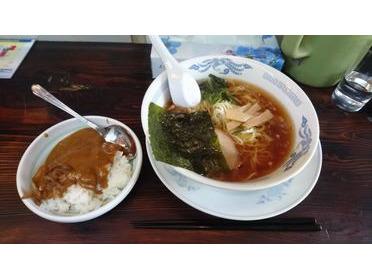 ラーメン+半カレー¥700