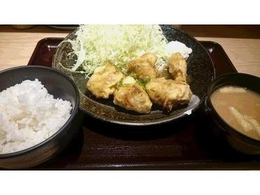 ネギ塩タレのからあげ定食