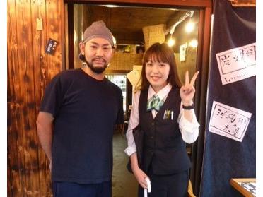 お店の方と!