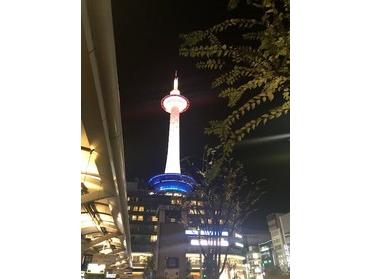 京都タワーきれいでした