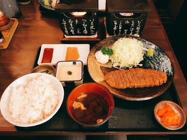牛かつ明太とろろセット