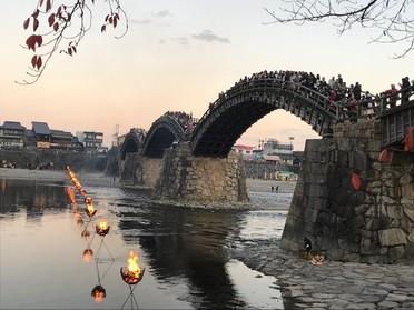 錦帯橋篝火