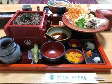 食べ応え充分 水車天ざる