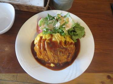 半熟卵のオムライス