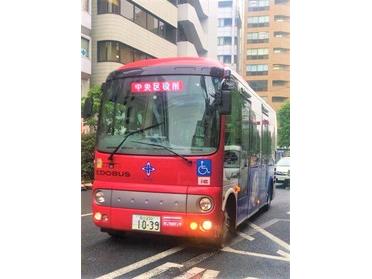 赤いミニバス
