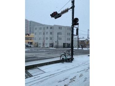 店頭からの景色です