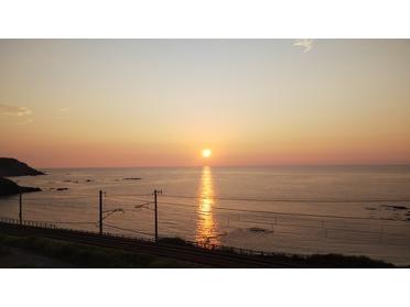 日本海の夕日
