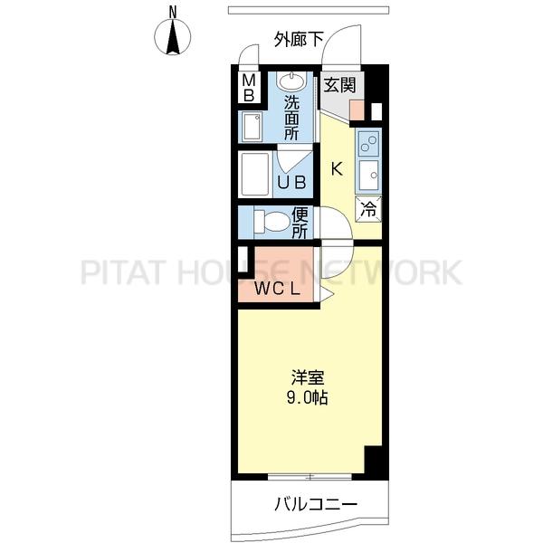 南向きで陽当たり良好