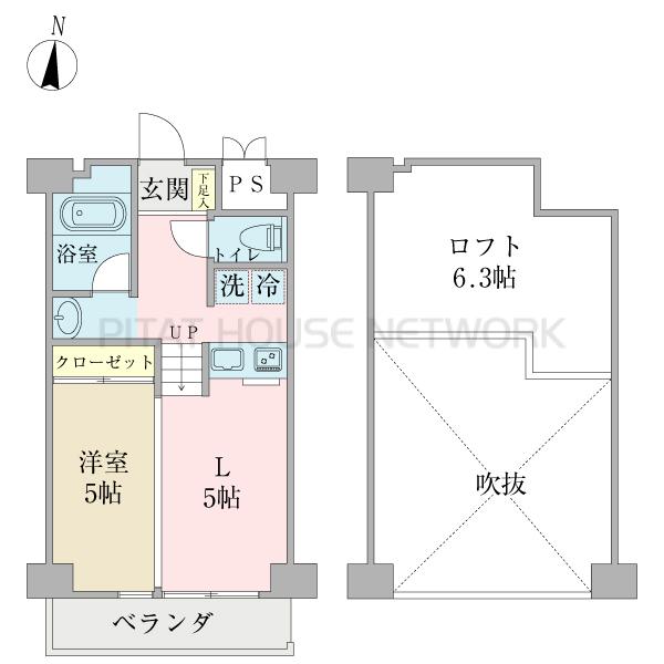 高松市錦町マンション 間取り図写真