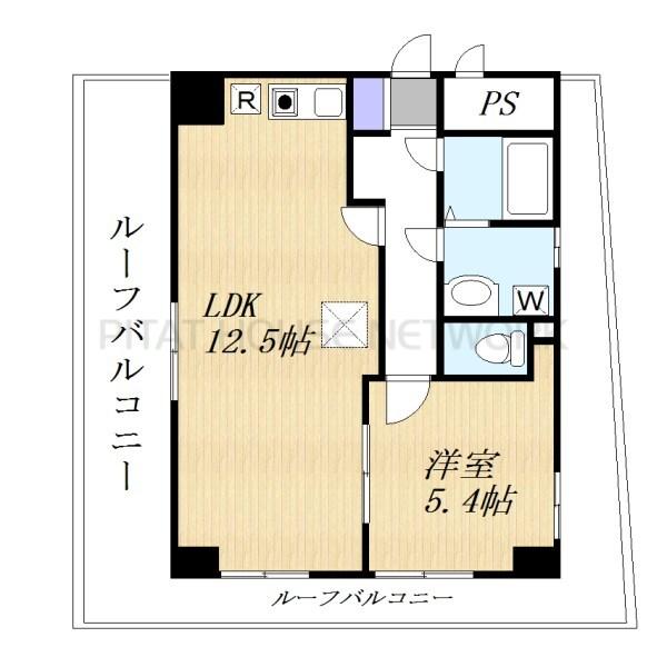 三面採光で明るいです