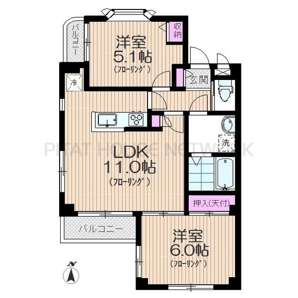 角部屋2LDK