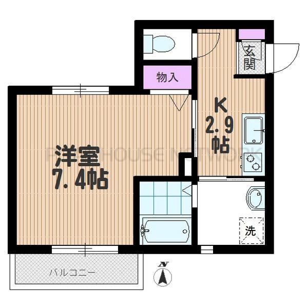 明るい南向き角部屋！