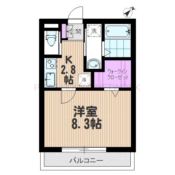 広々1Kタイプ