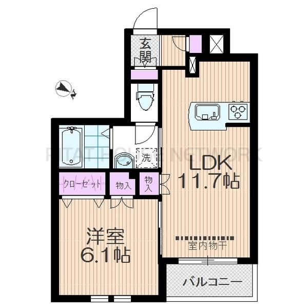 人気の1LDK