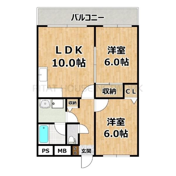 反転間取り
