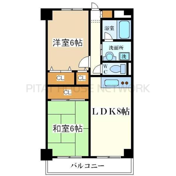 実際は上下反転