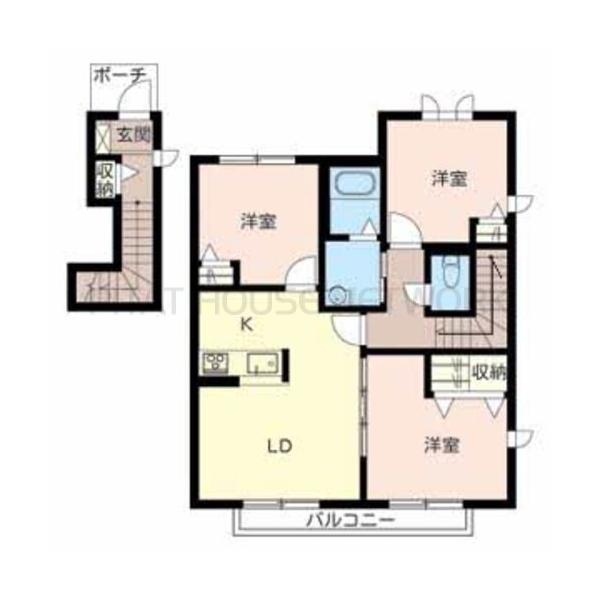 パルテール・加古川B 間取り図写真 間取図(平面図)