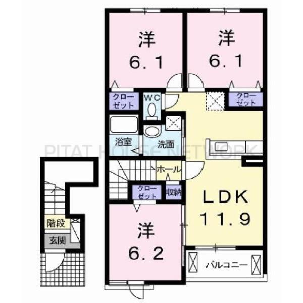 パイン　ブリーズ 間取り図写真 間取図(平面図)