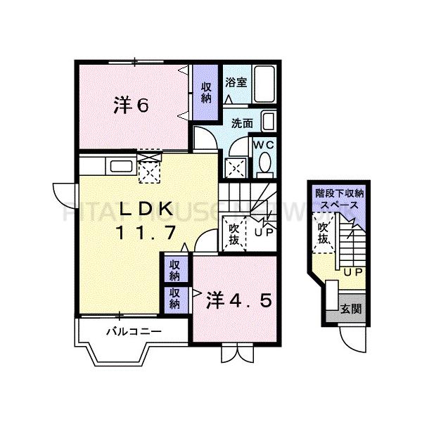 アロープラザ 間取り図写真
