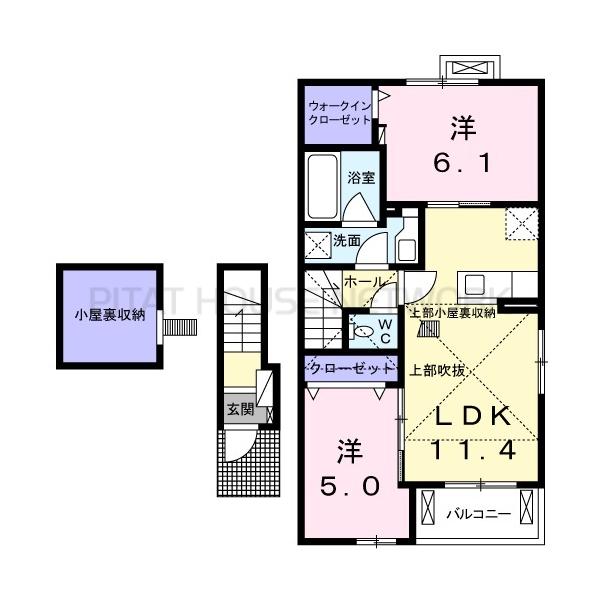 ピタットハウス メゾン アン ビエン 2ldk 2階 富水駅の賃貸情報 Dr