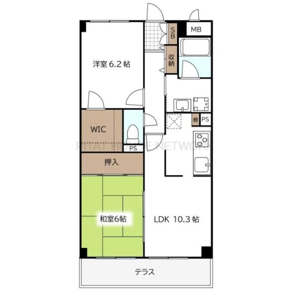 現況優先※105号室の間取り