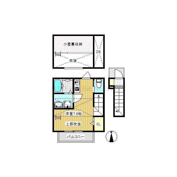 小屋裏収納付1R☆