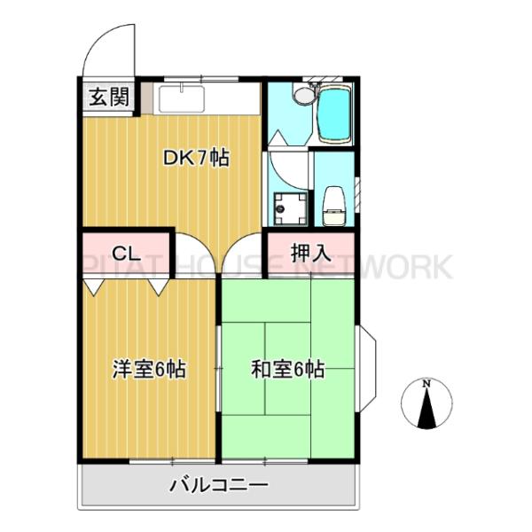 南東角部屋です