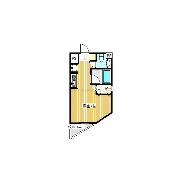2面採光の角部屋です