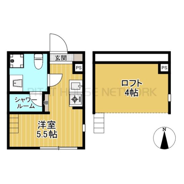 ロフト付ワンルーム◆