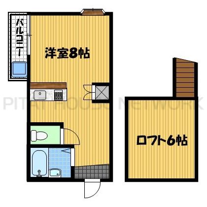 長崎市梁川町アパート 間取り図写真
