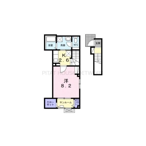 Lutan北町 間取り図写真 間取図(平面図)