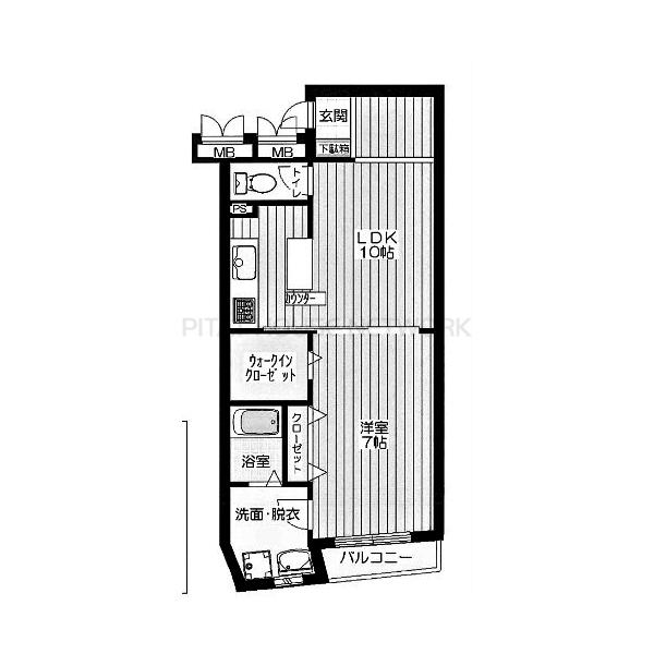 塚町ハイツ 間取り図写真 間取図(平面図)