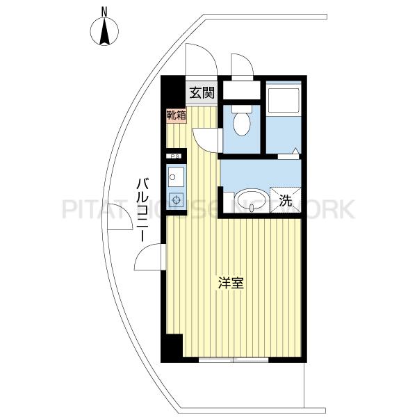 2面バルコニー付き