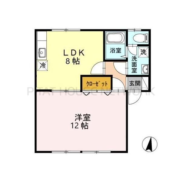 パミール　Ｂ 間取り図写真