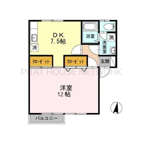 パミール　Ａ 間取り図写真