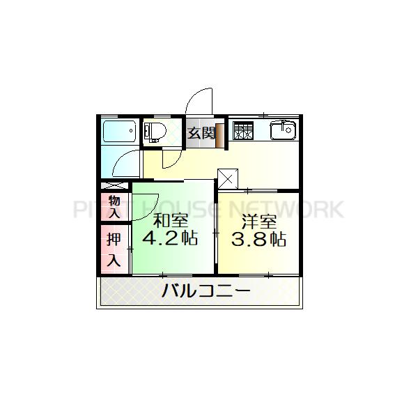 洋室2間（間取り準備中）