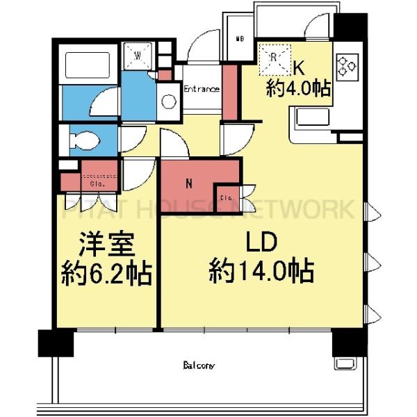 最上階の角部屋です