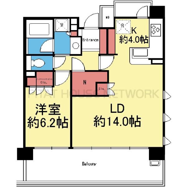 最上階の角部屋です