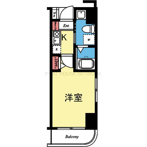 最上階の角部屋です