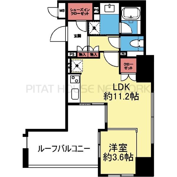 玄関SIC付き1LDK