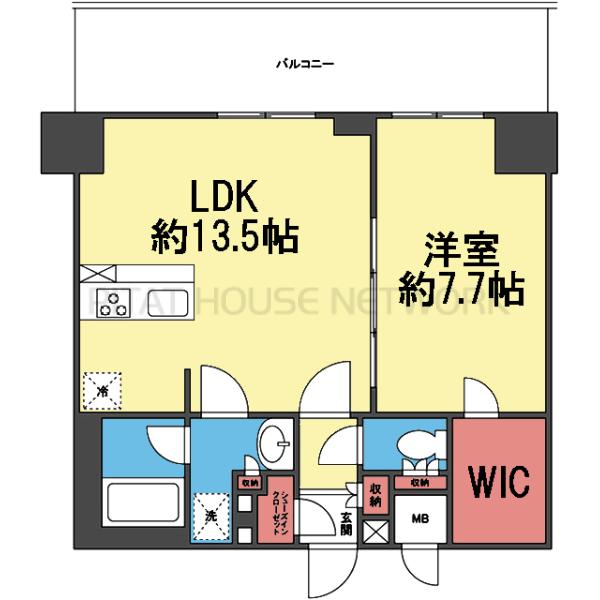 WIC＆SIC付き1LDK