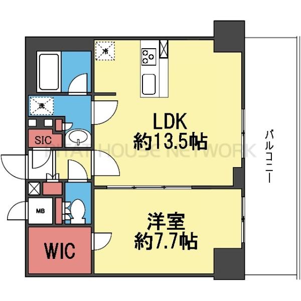 WIC＆SIC付き1LDK