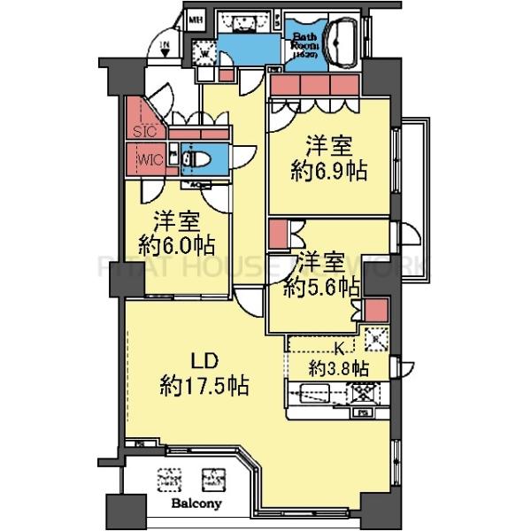 リビング広い3LDK