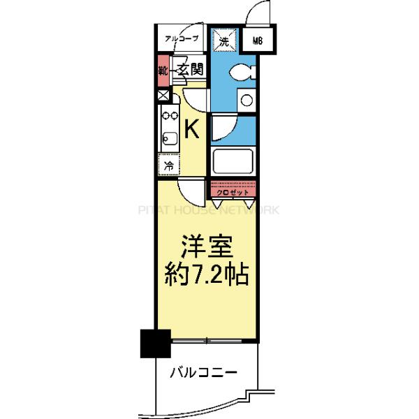 洋室7.2帖！