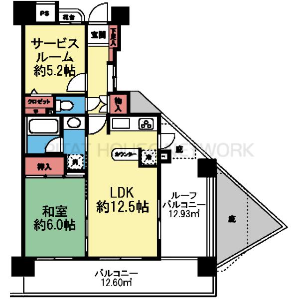 南向き東側角部屋