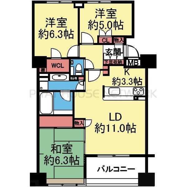 全室収納ある3LDK