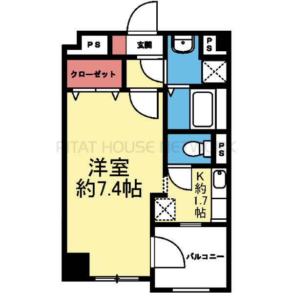 洋室7.4帖