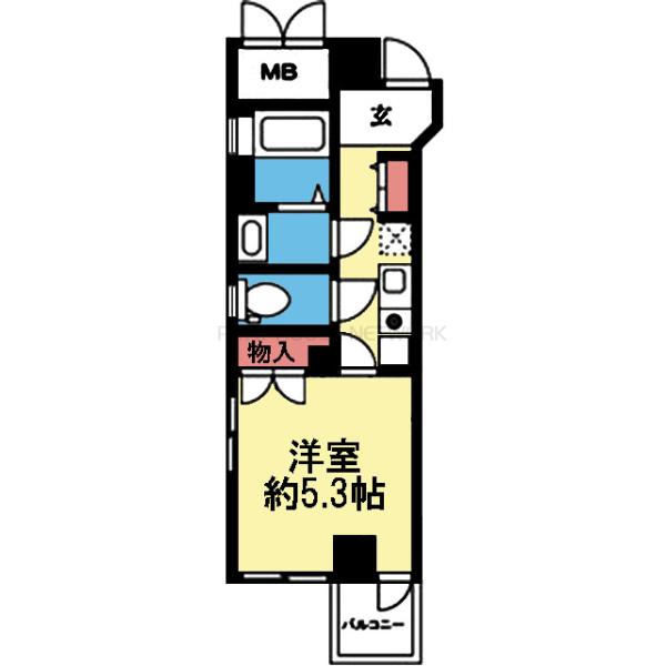 南向きの角部屋です